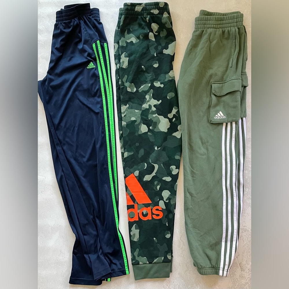 Lot of 3 Adidas Pants, Boys size 18/20
